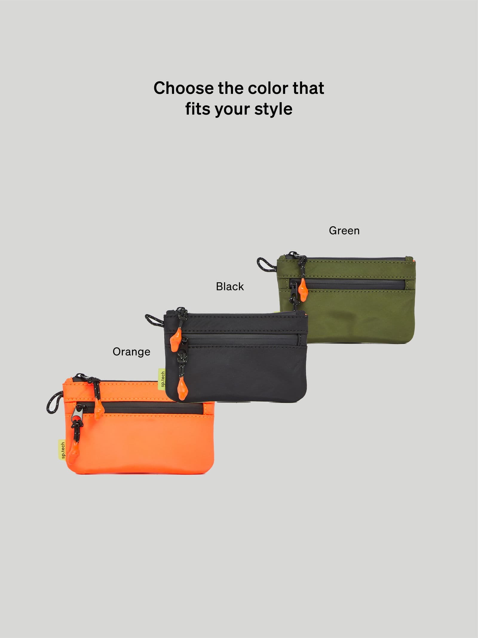 Small Small Zip Pouch Green - undefined 5 - SP Tech