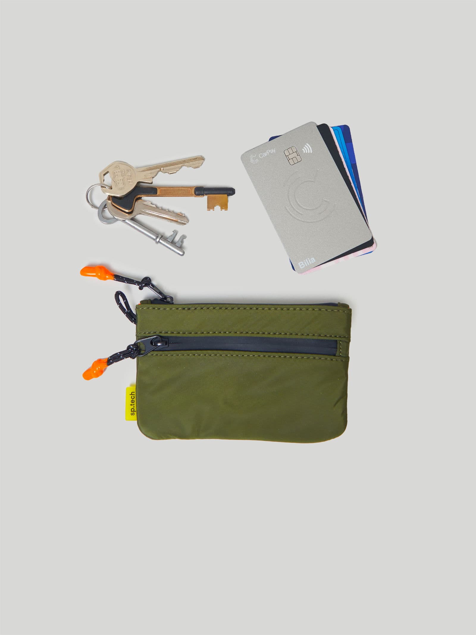 Small Zip Pouch Green alternate view