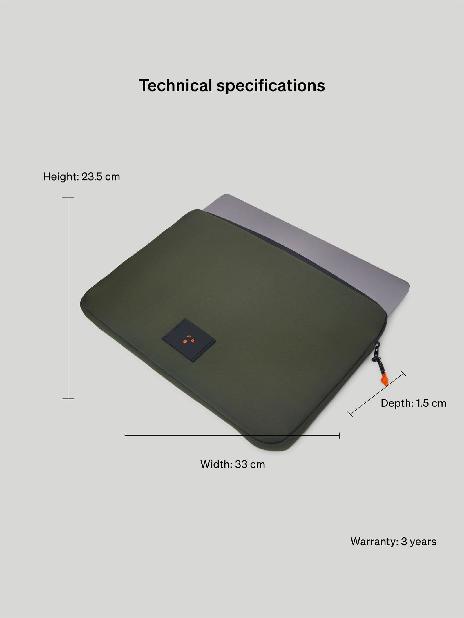 Laptop Sleeve 14" Green 4 - SP Tech