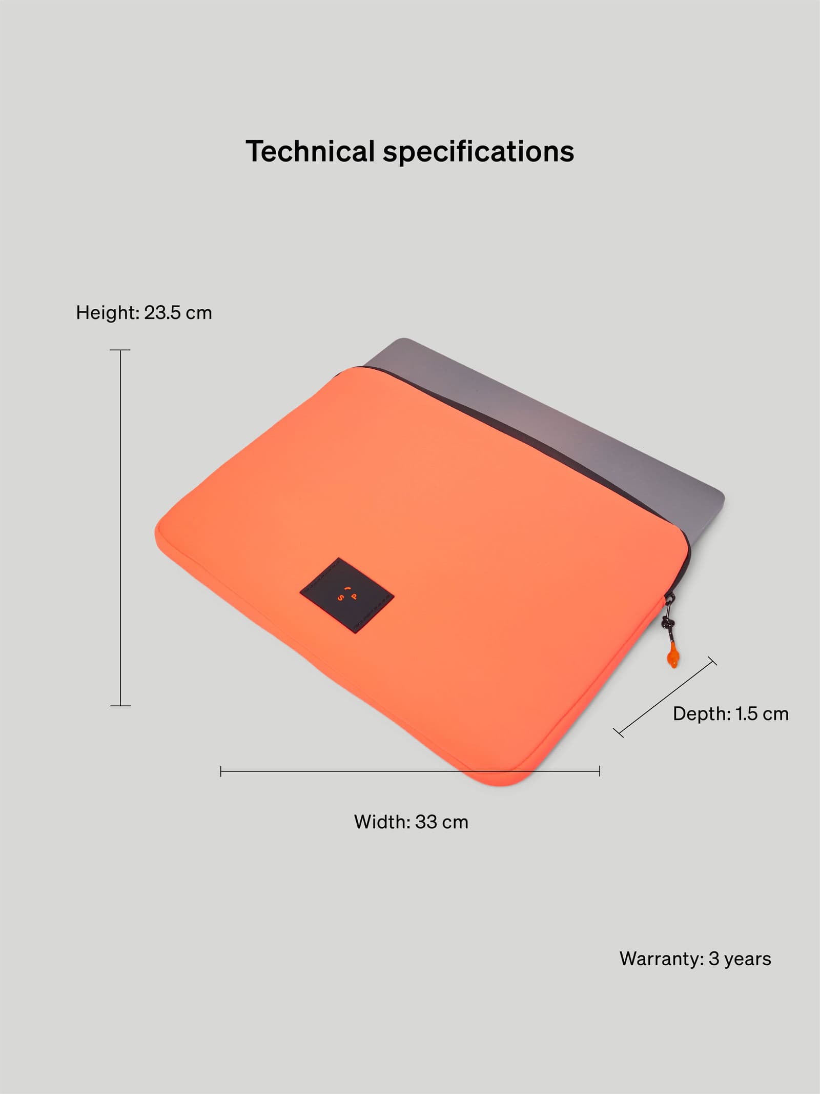 Laptop Laptop Sleeve 14" Orange - undefined 5 - SP Tech