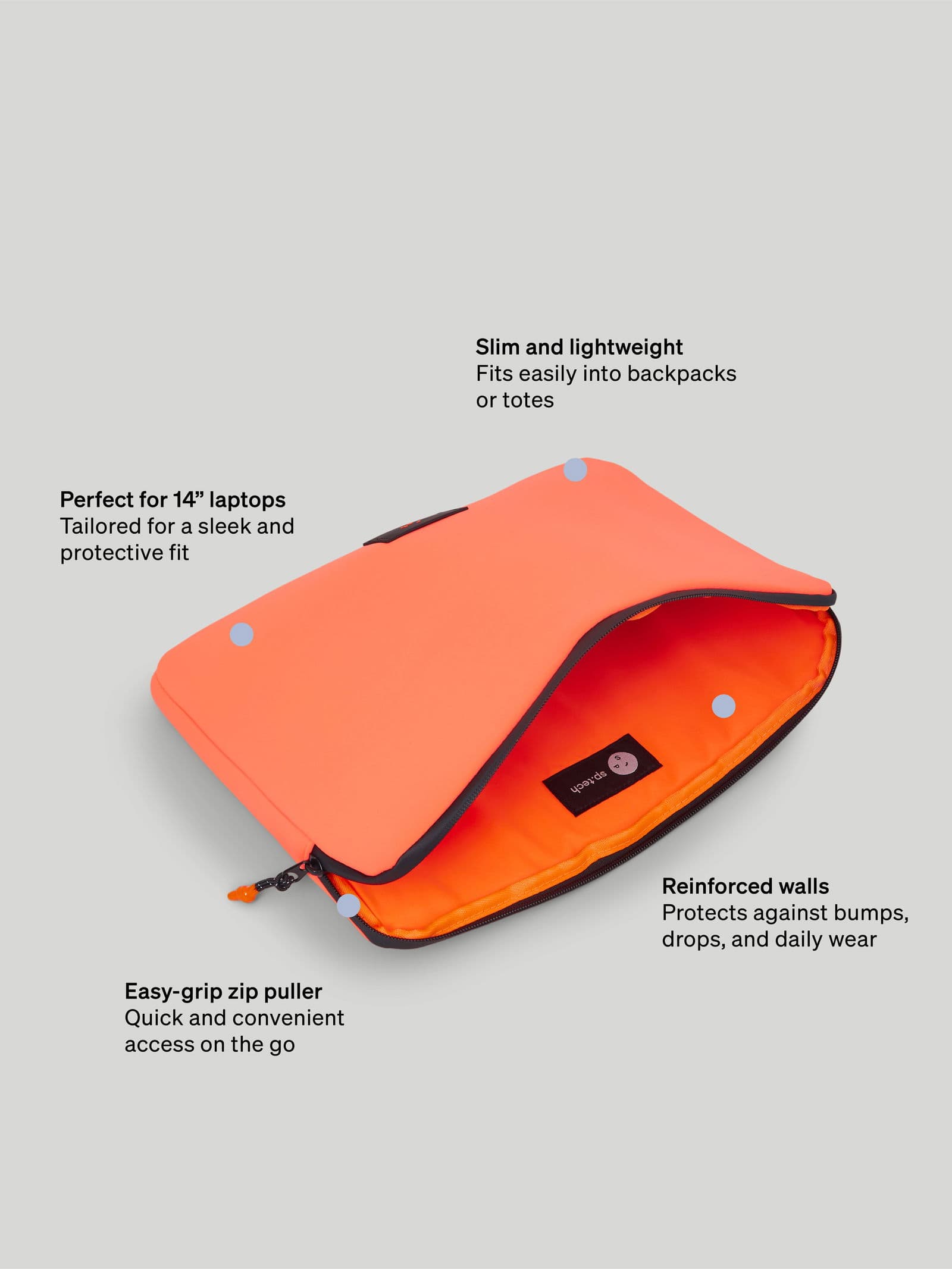 Laptop Sleeve 14" Orange 8 - SP Tech