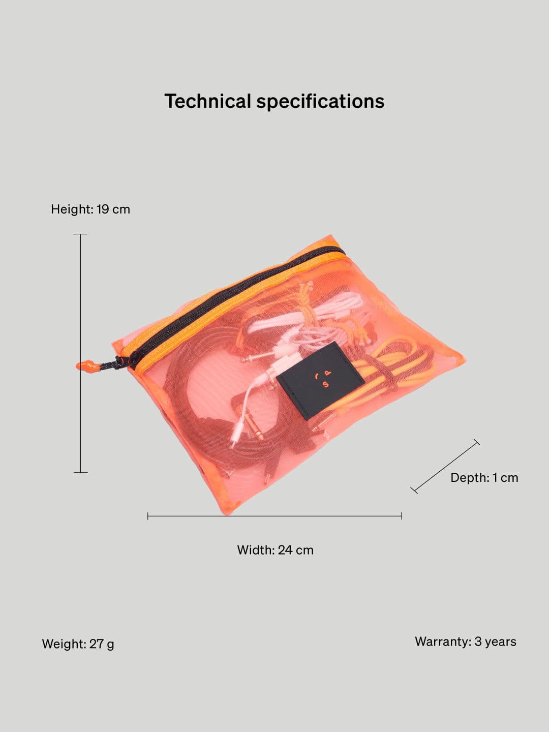 Mesh Mesh Organiser Flat Orange - undefined 6 - SP Tech
