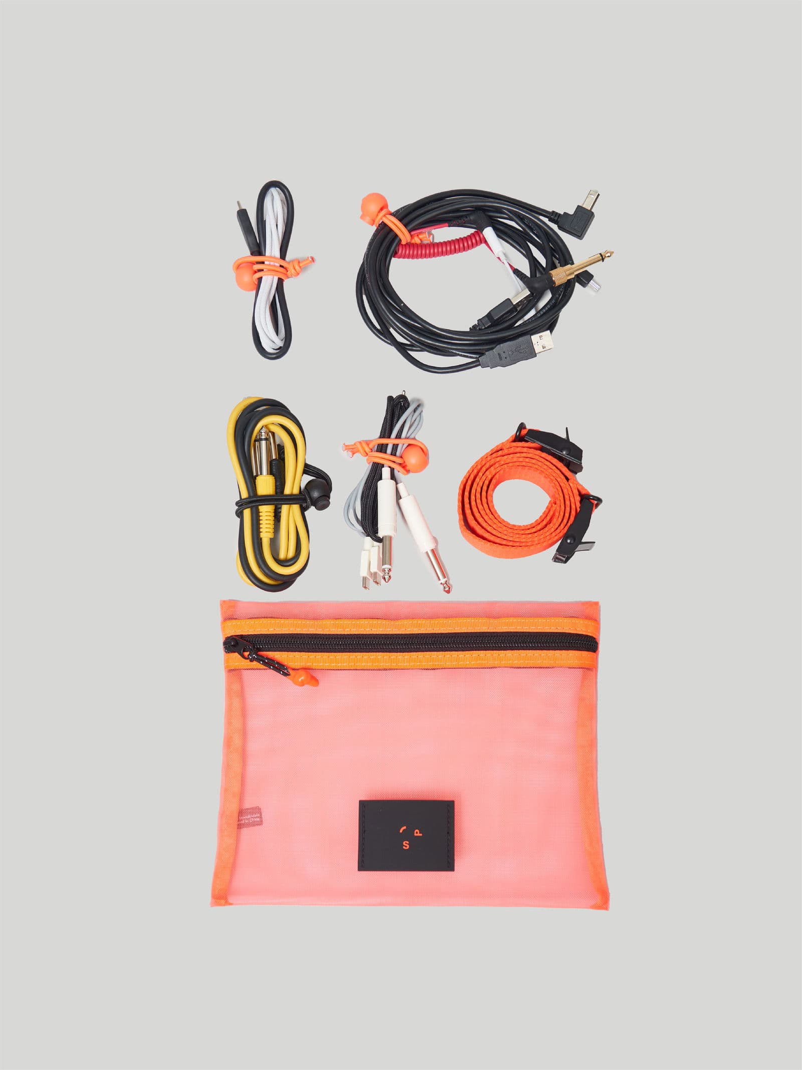 Mesh Mesh Organiser Flat Orange - undefined 4 - SP Tech