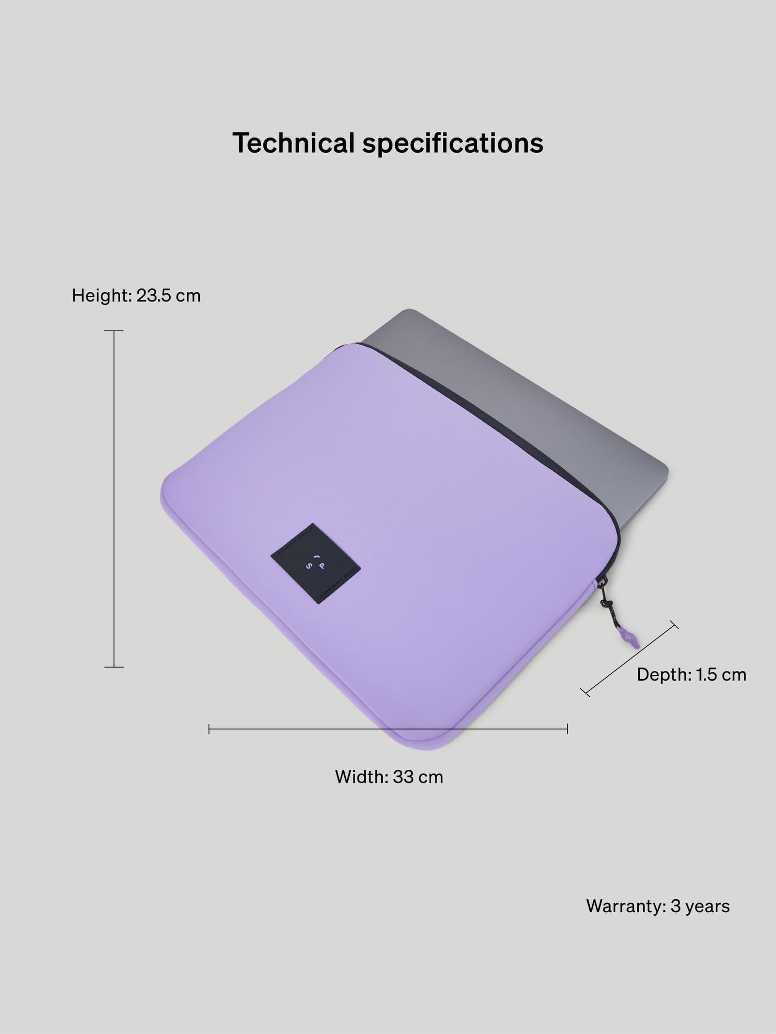Laptop Laptop Sleeve 14" Purple - undefined 6 - SP Tech