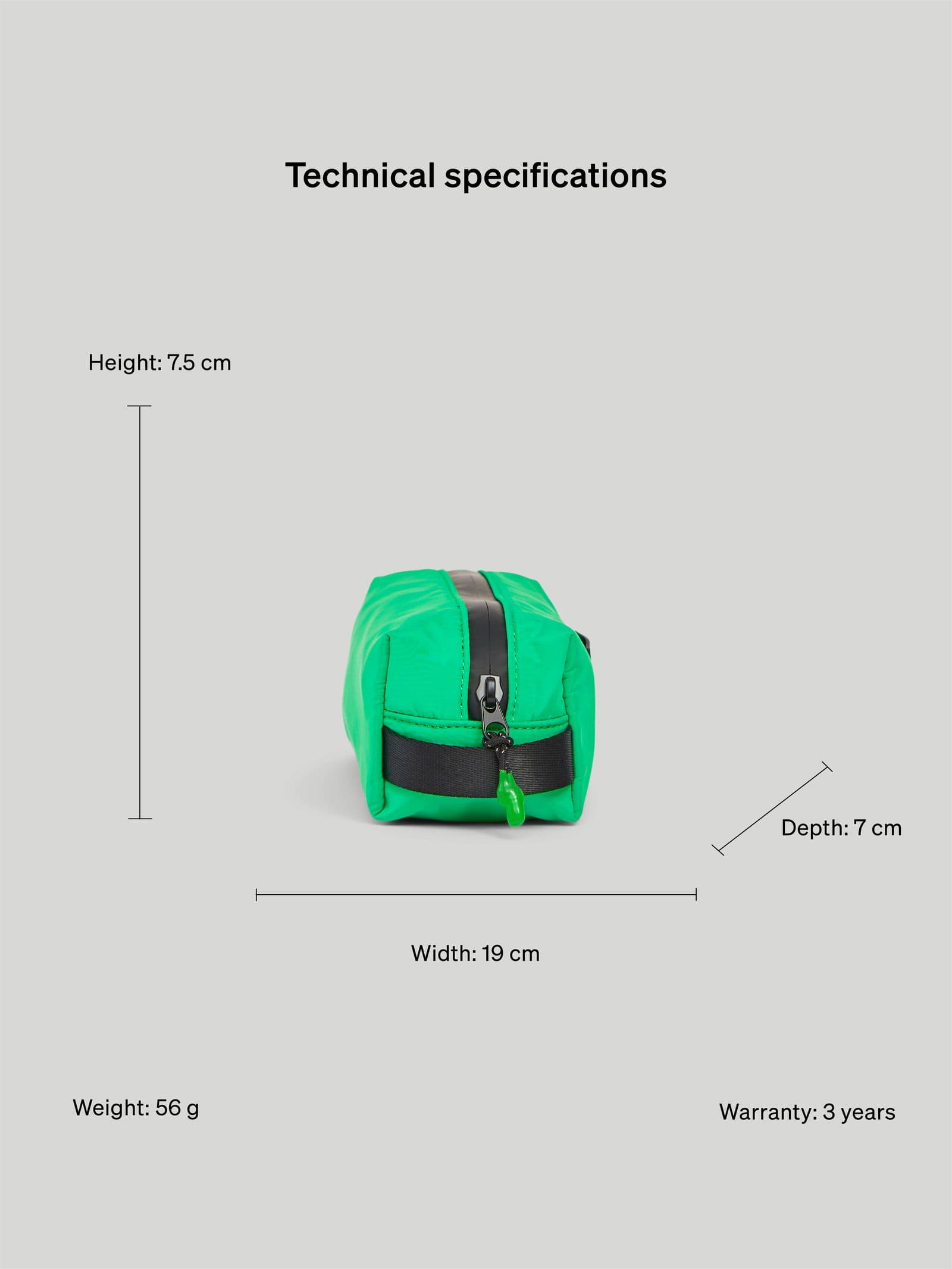 Boxy Organiser M Bright Green 10 - SP Tech