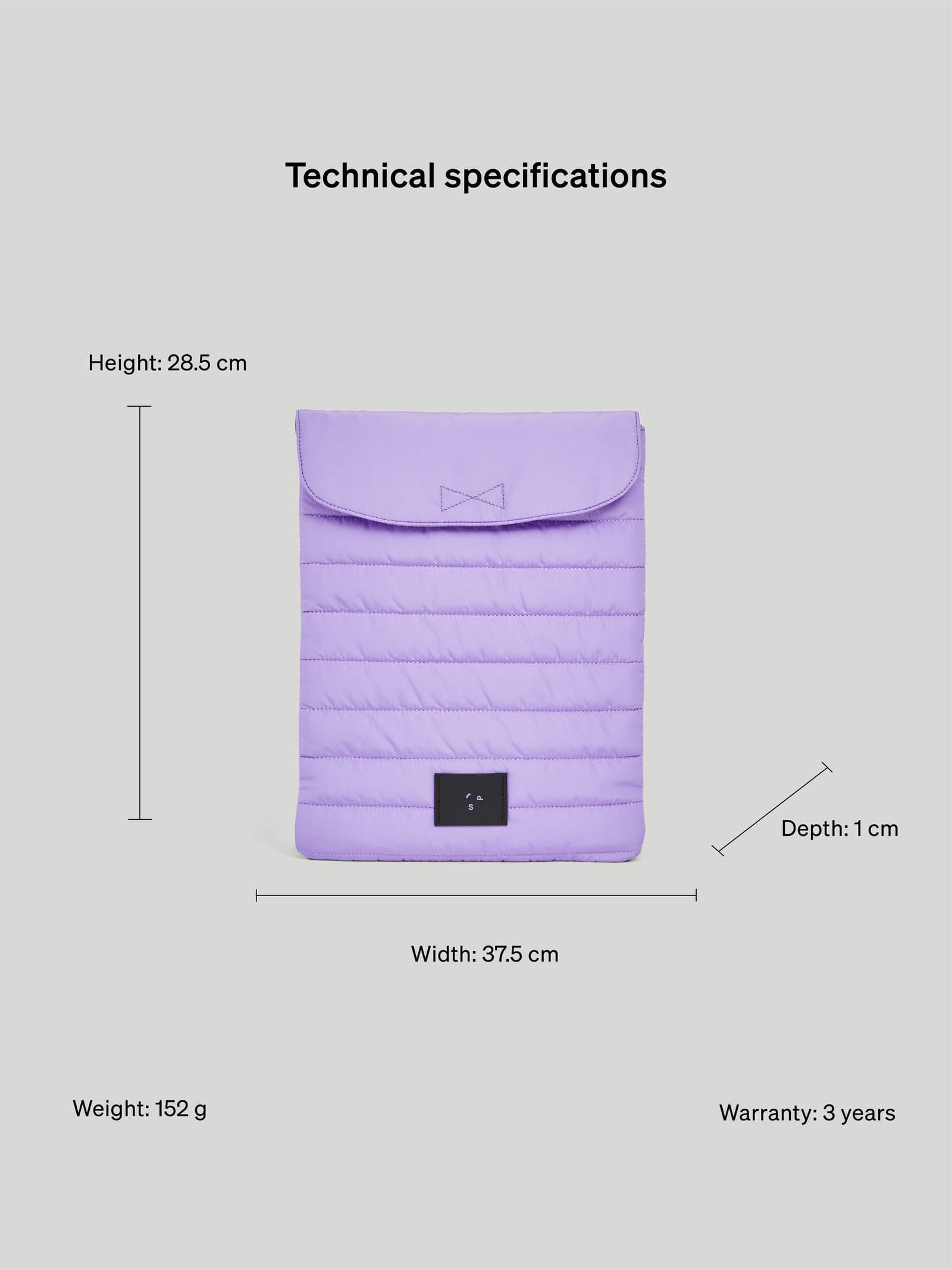 Puffy Tech Pouch Purple 6 - SP Tech