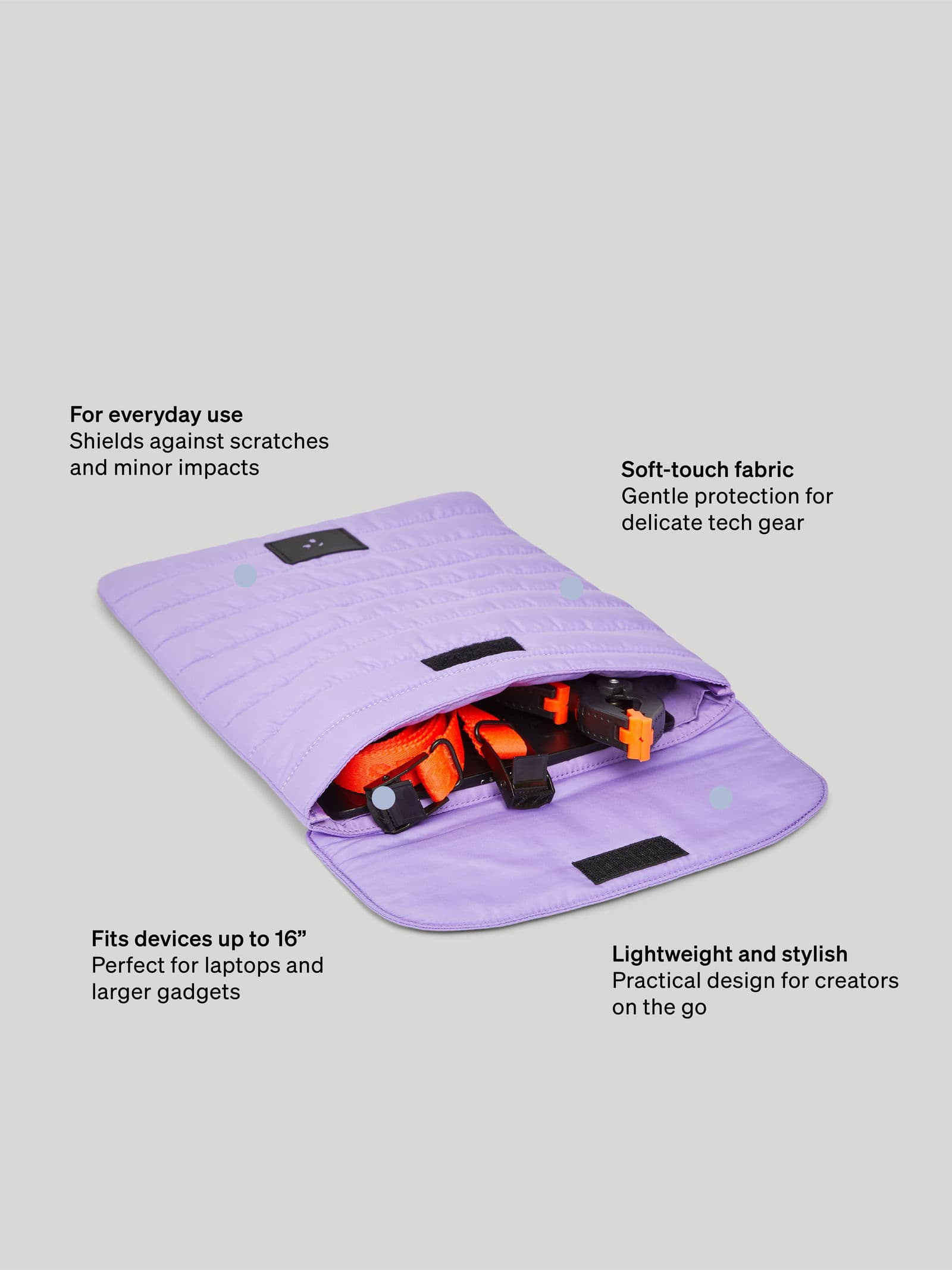 Puffy Tech Pouch Purple 8 - SP Tech