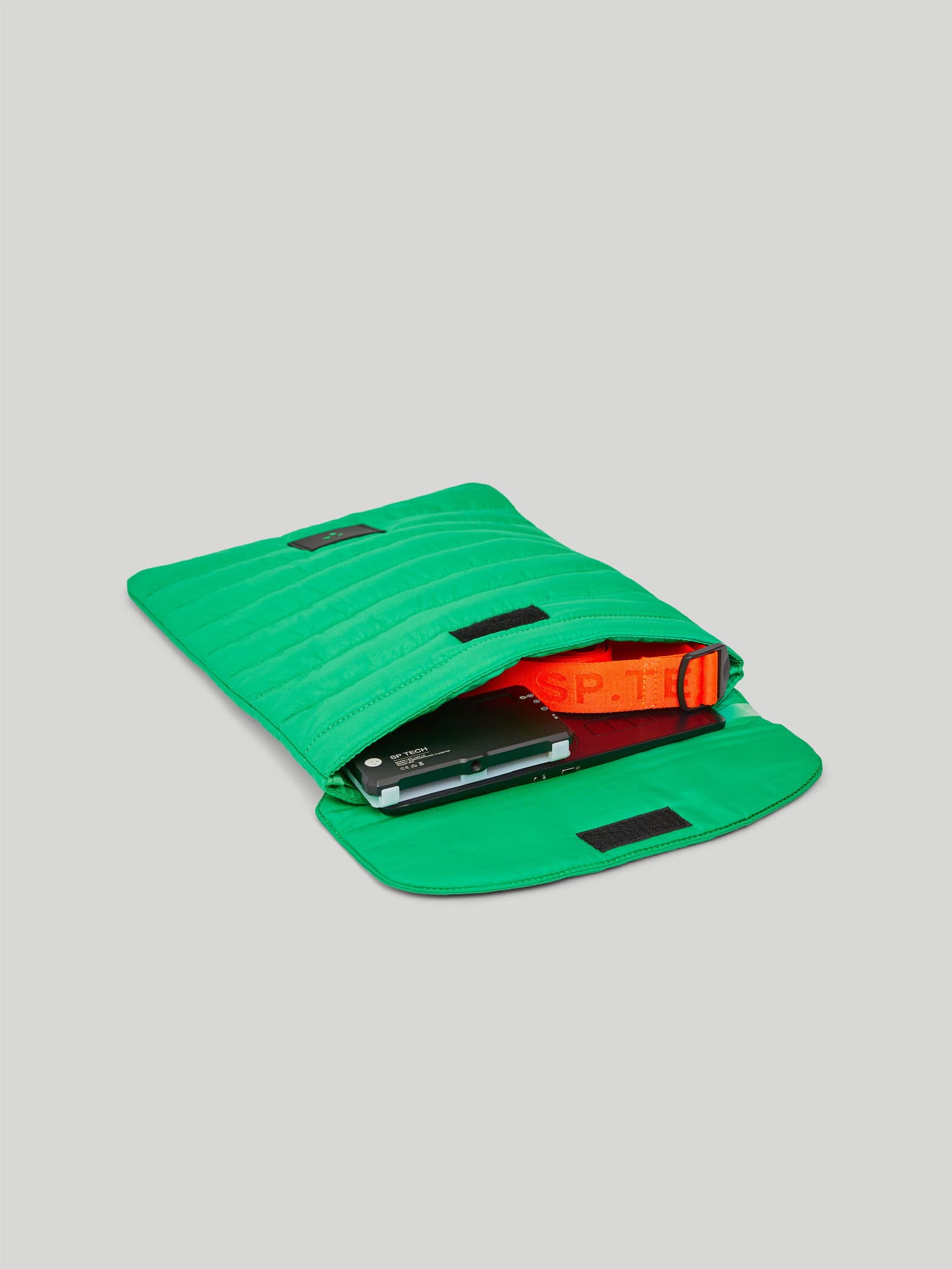 Puffy Tech Pouch Bright Green