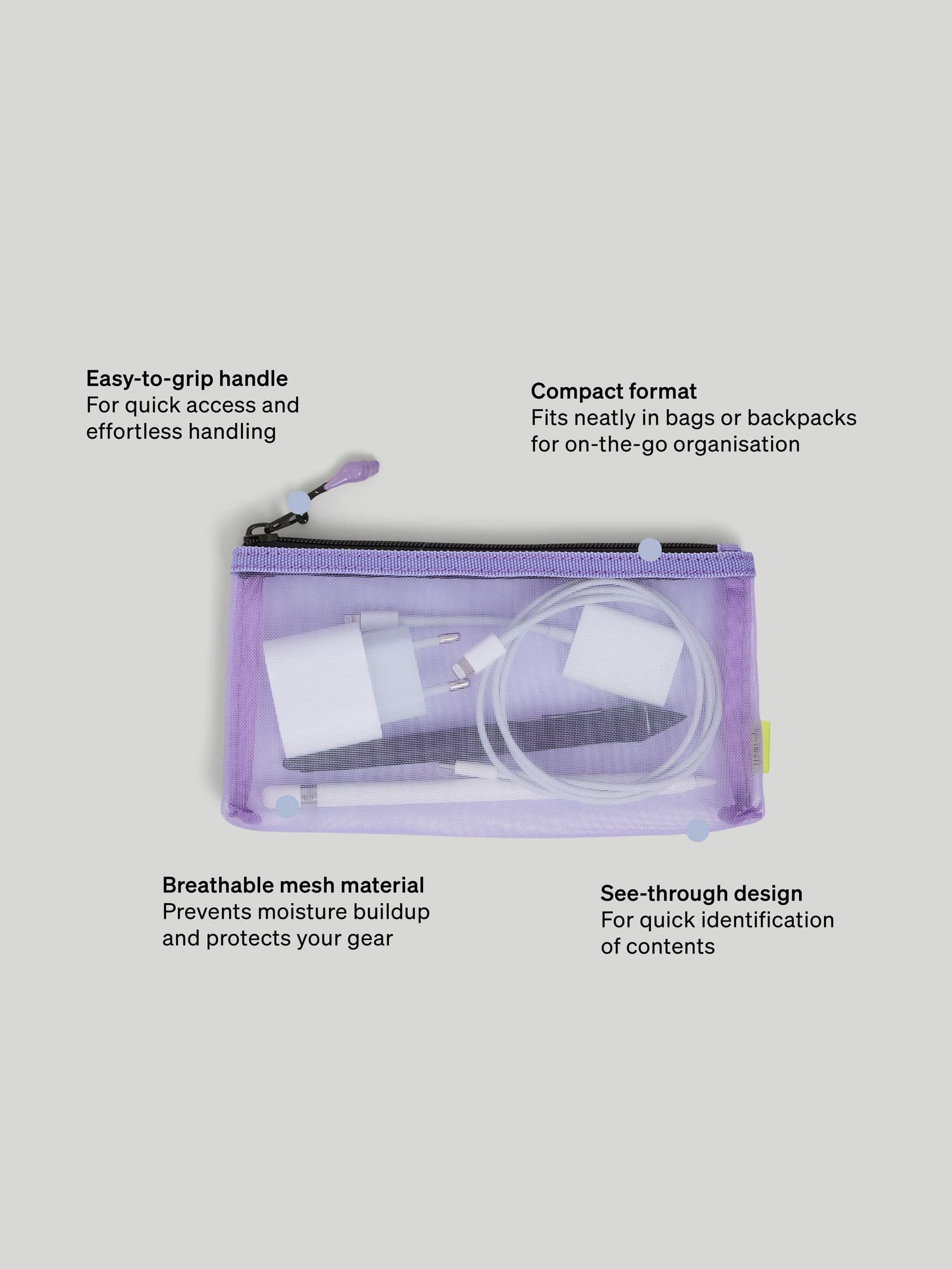 Mesh Organiser S Purple 5 - SP Tech