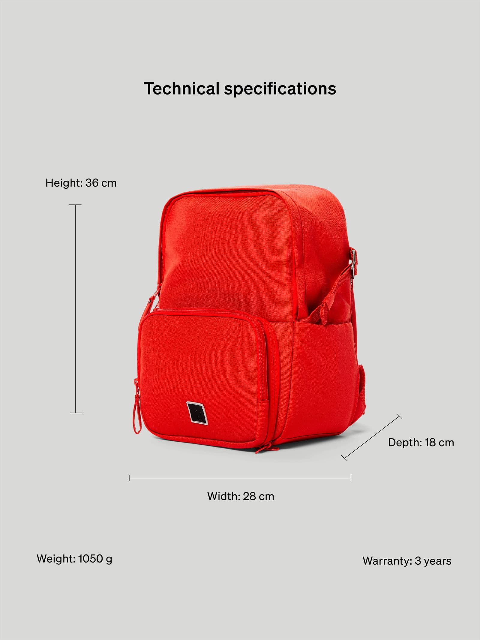 Day Day Backpack 13" Red - undefined 12 - SP Tech