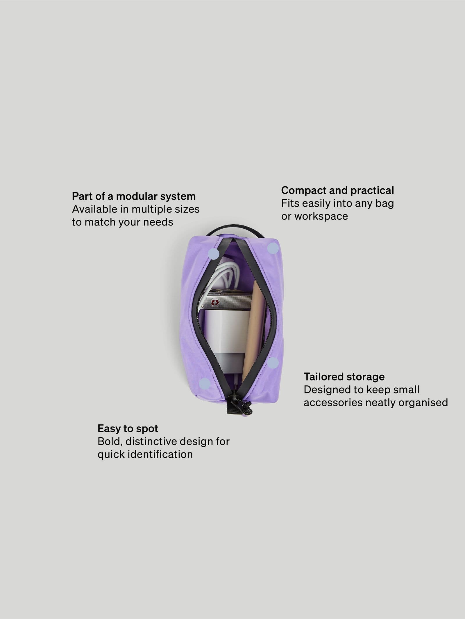 Boxy Organiser S Purple 9 - SP Tech