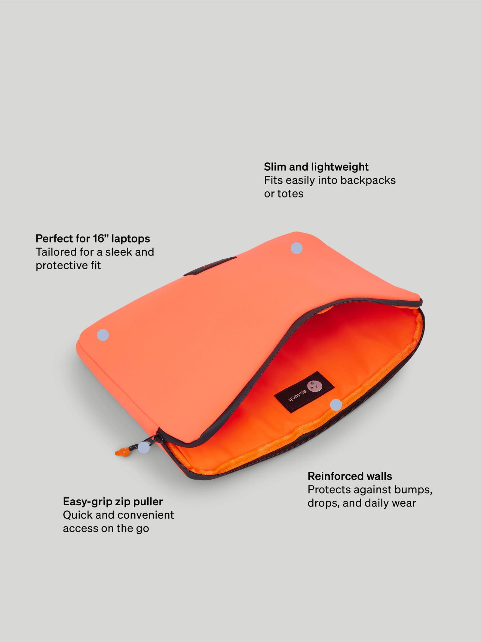 Laptop Sleeve 16" Orange 9 - SP Tech