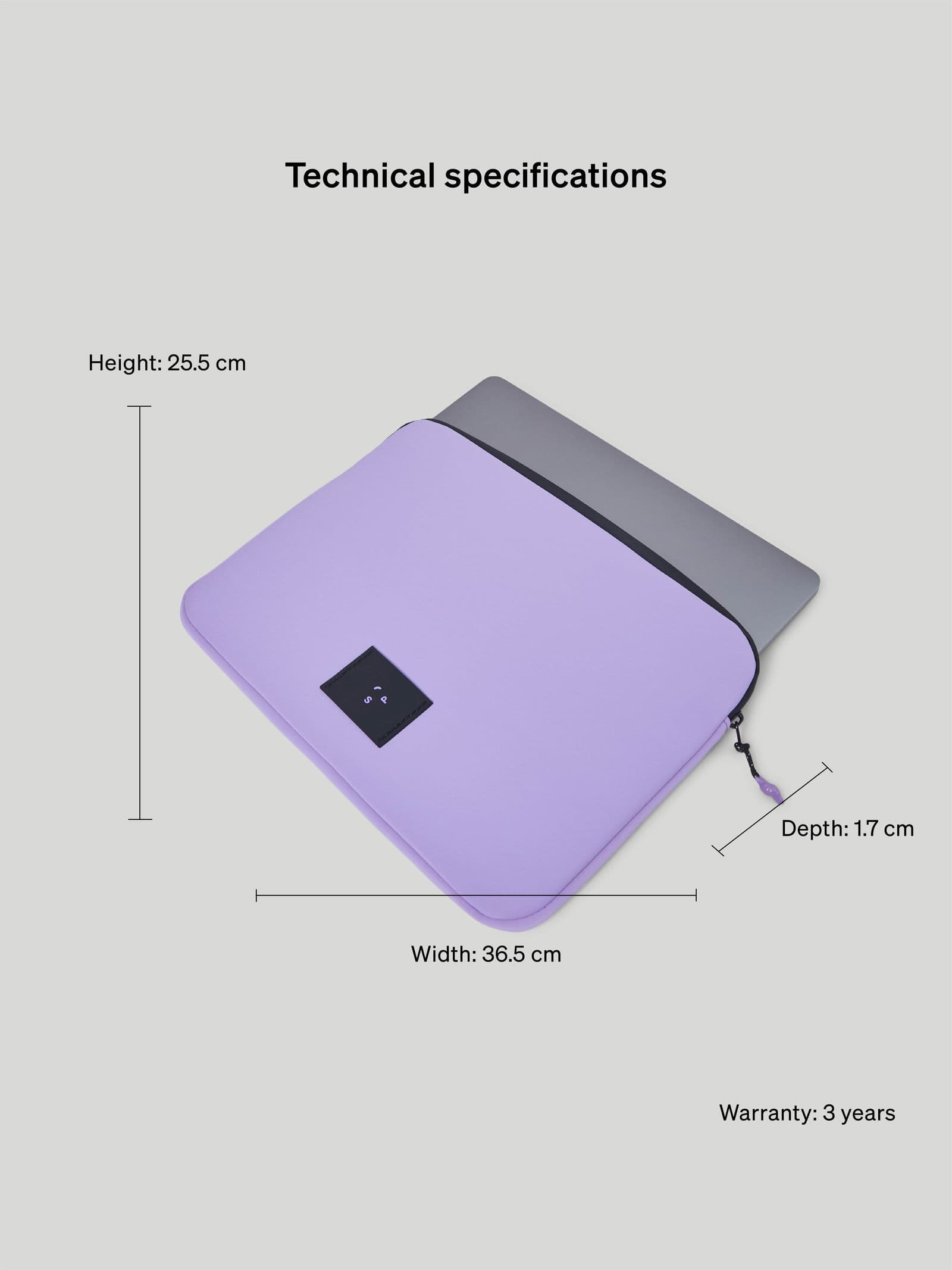 Laptop Sleeve 16" Purple 8 - SP Tech