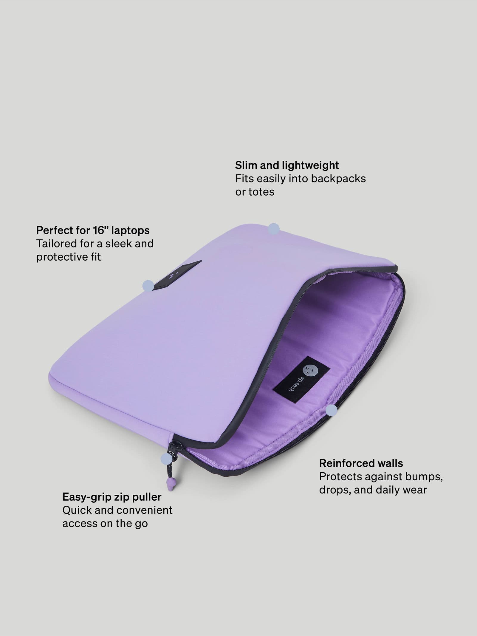 Laptop Laptop Sleeve 16" Purple - undefined 9 - SP Tech