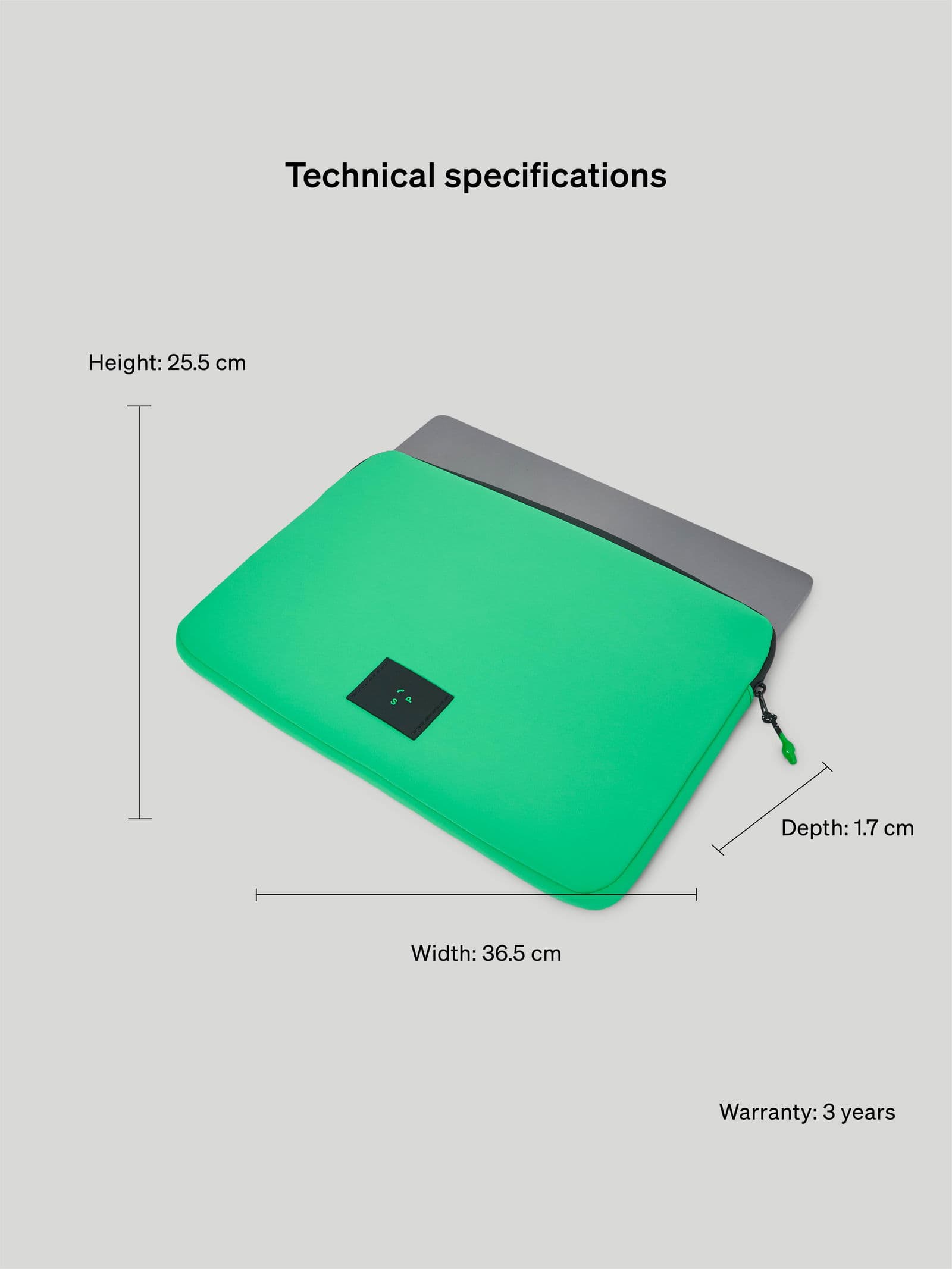 Laptop Sleeve 16" Bright Green 9 - SP Tech