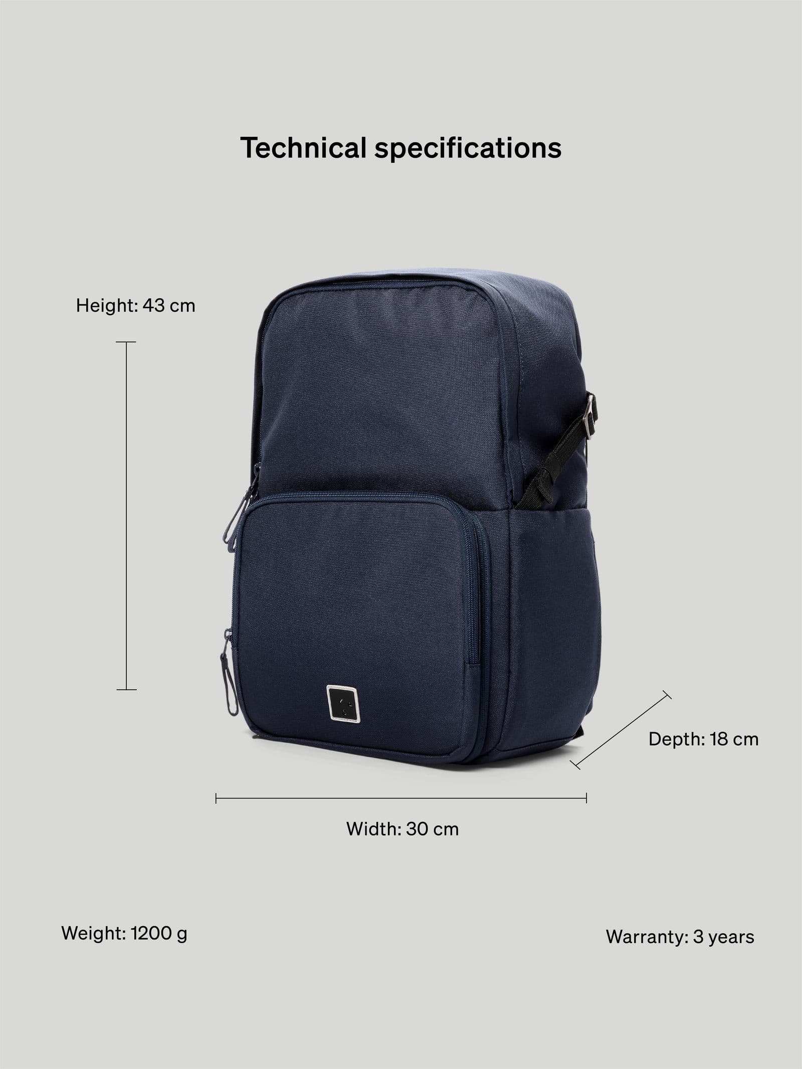 Day Day Backpack 15" Navyblue - undefined 22 - SP Tech