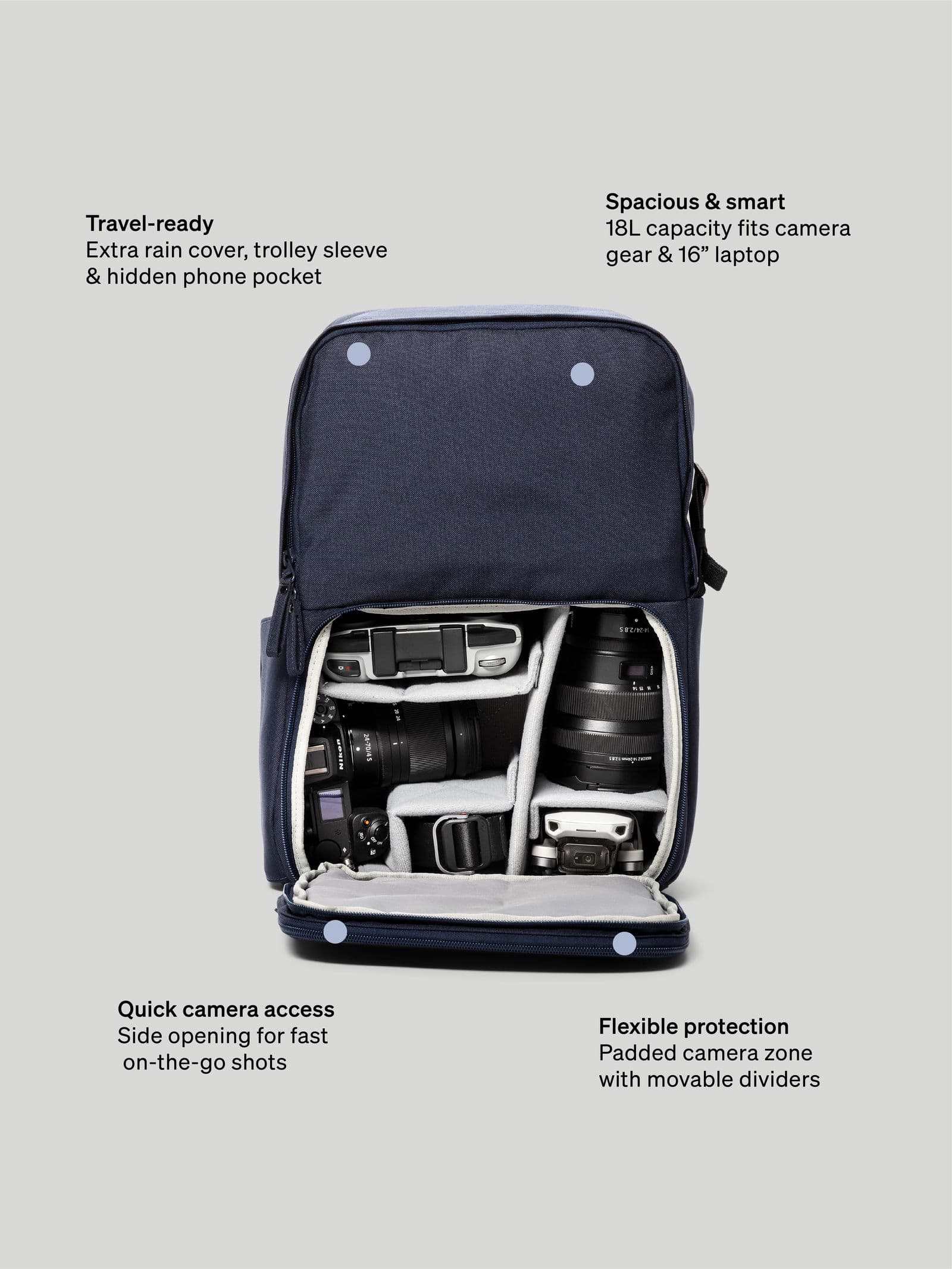 Day Day Backpack 15" Navyblue - undefined 24 - SP Tech