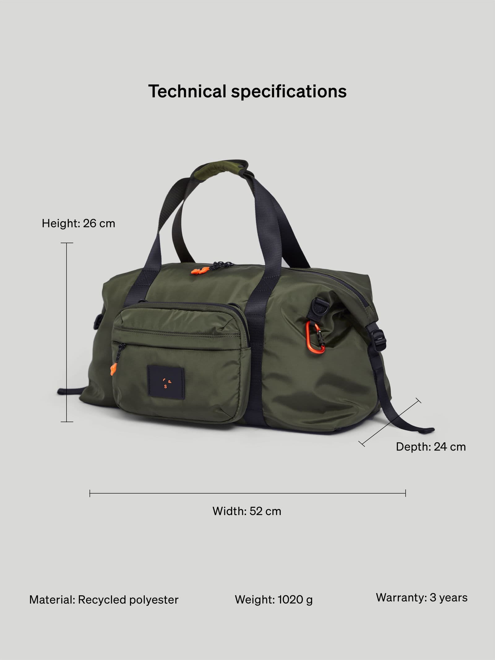 Duffle Duffle Bag Green - undefined 13 - SP Tech