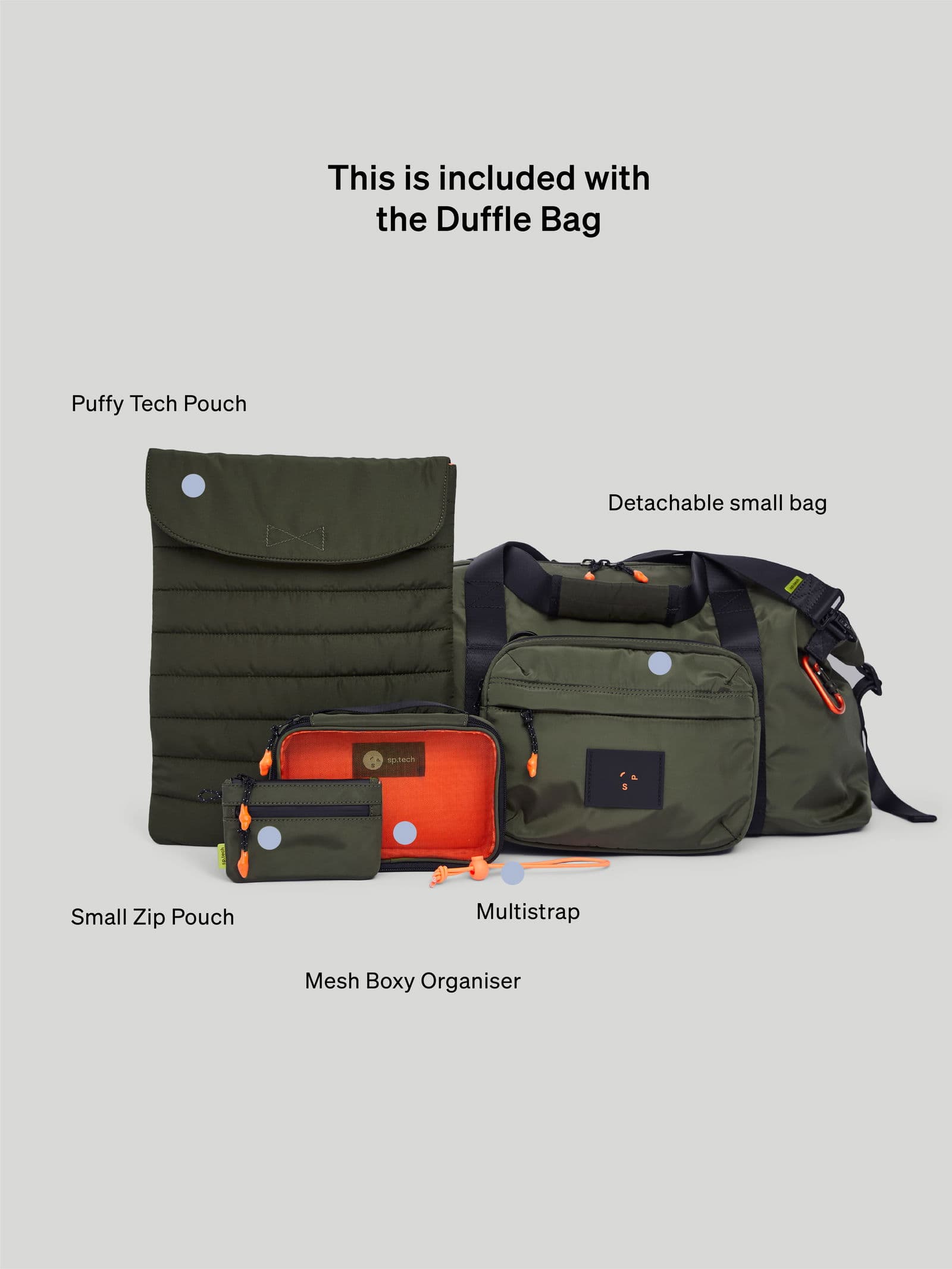 Duffle Duffle Bag Green - undefined 17 - SP Tech