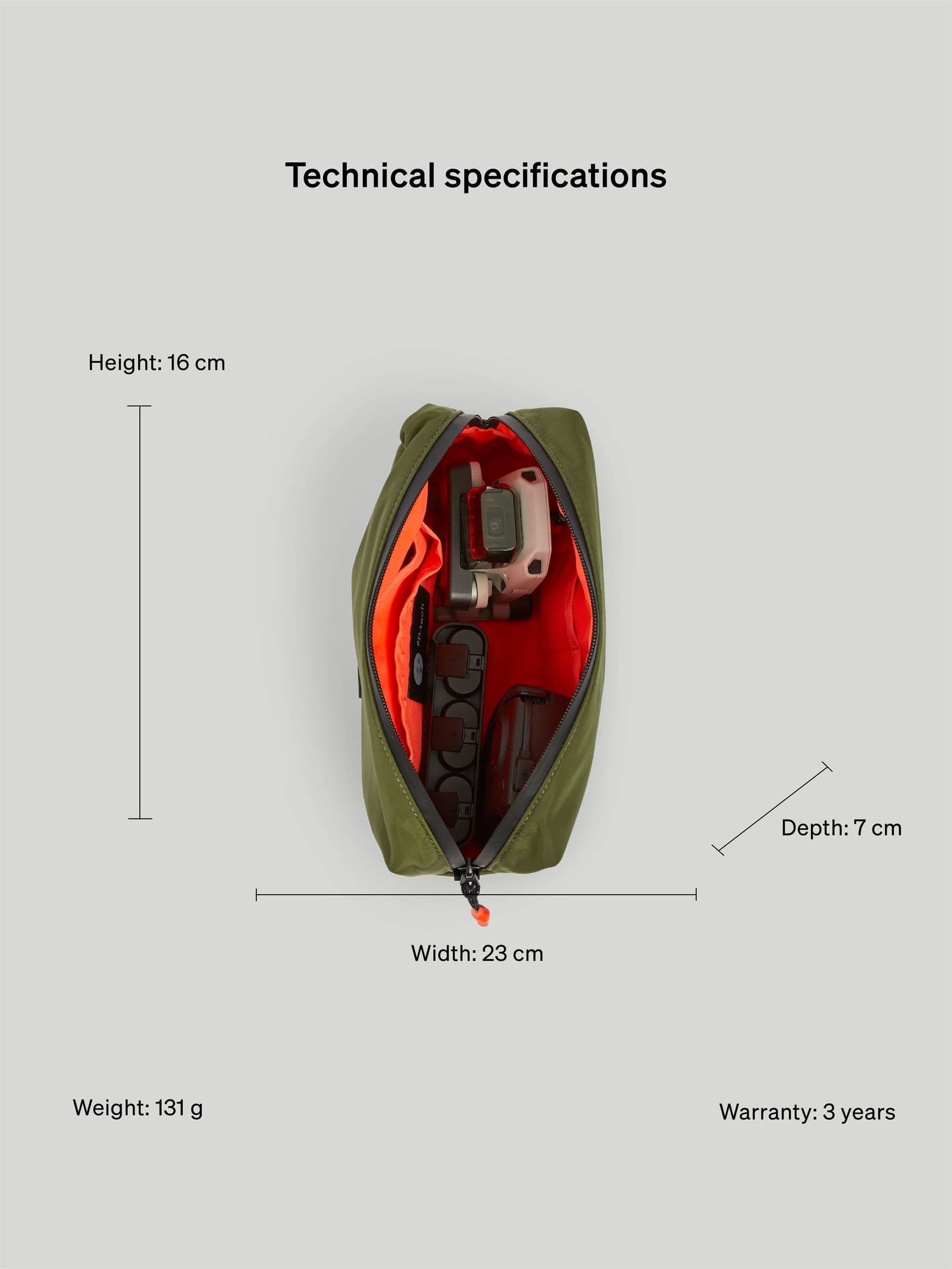 Boxy Organiser L Green 8 - SP Tech