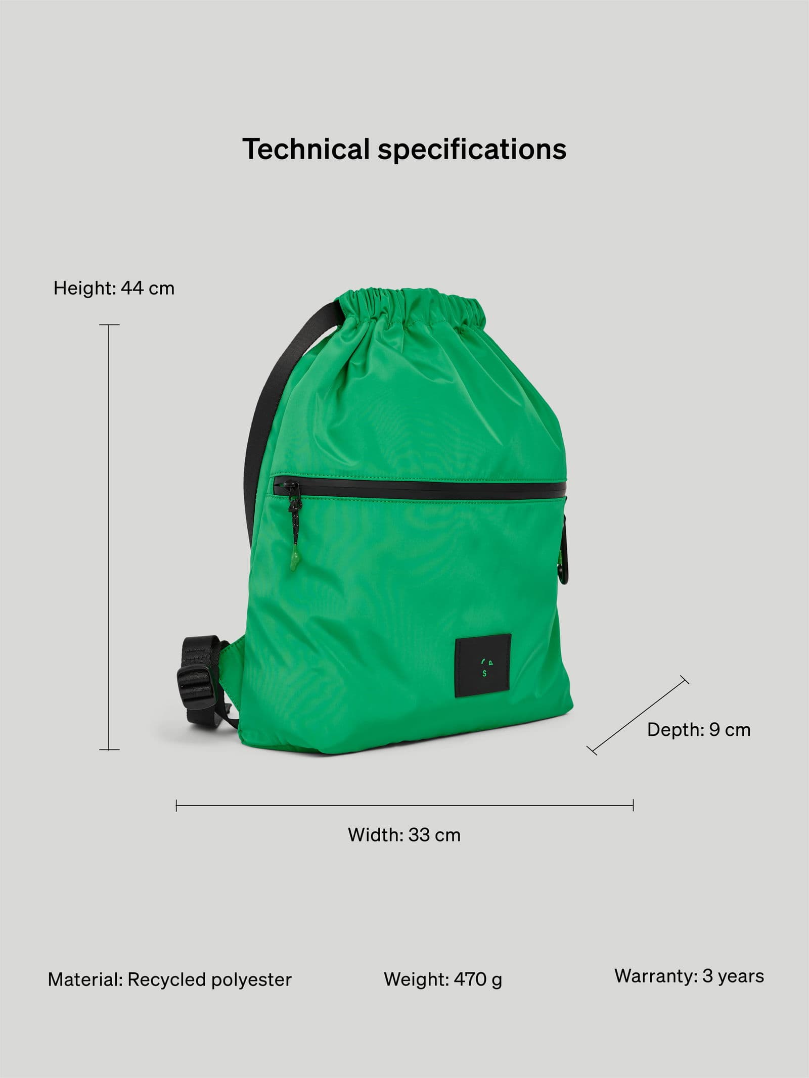 Tech Sack Bright Green 6 - SP Tech