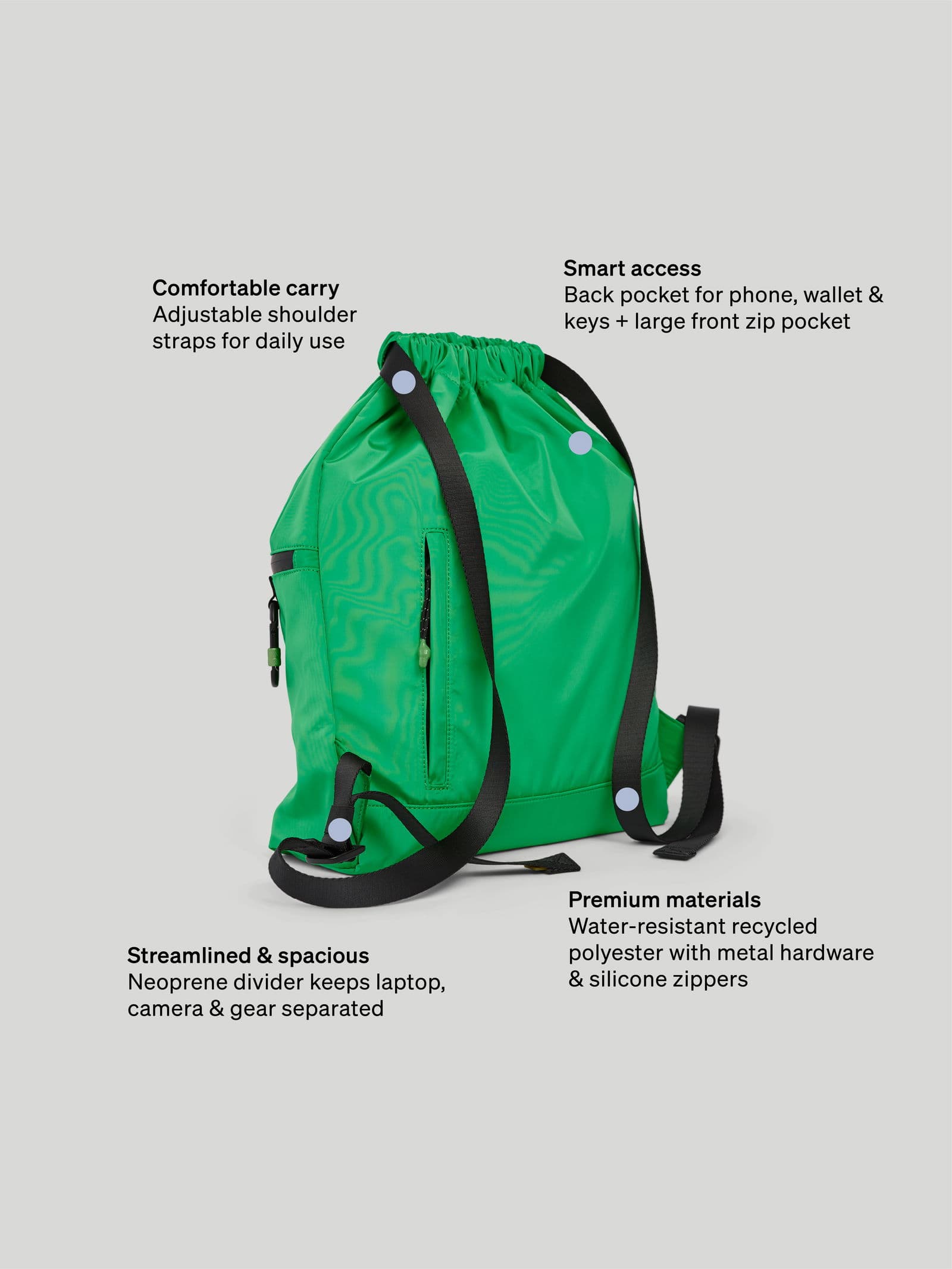 Tech Sack Bright Green 8 - SP Tech