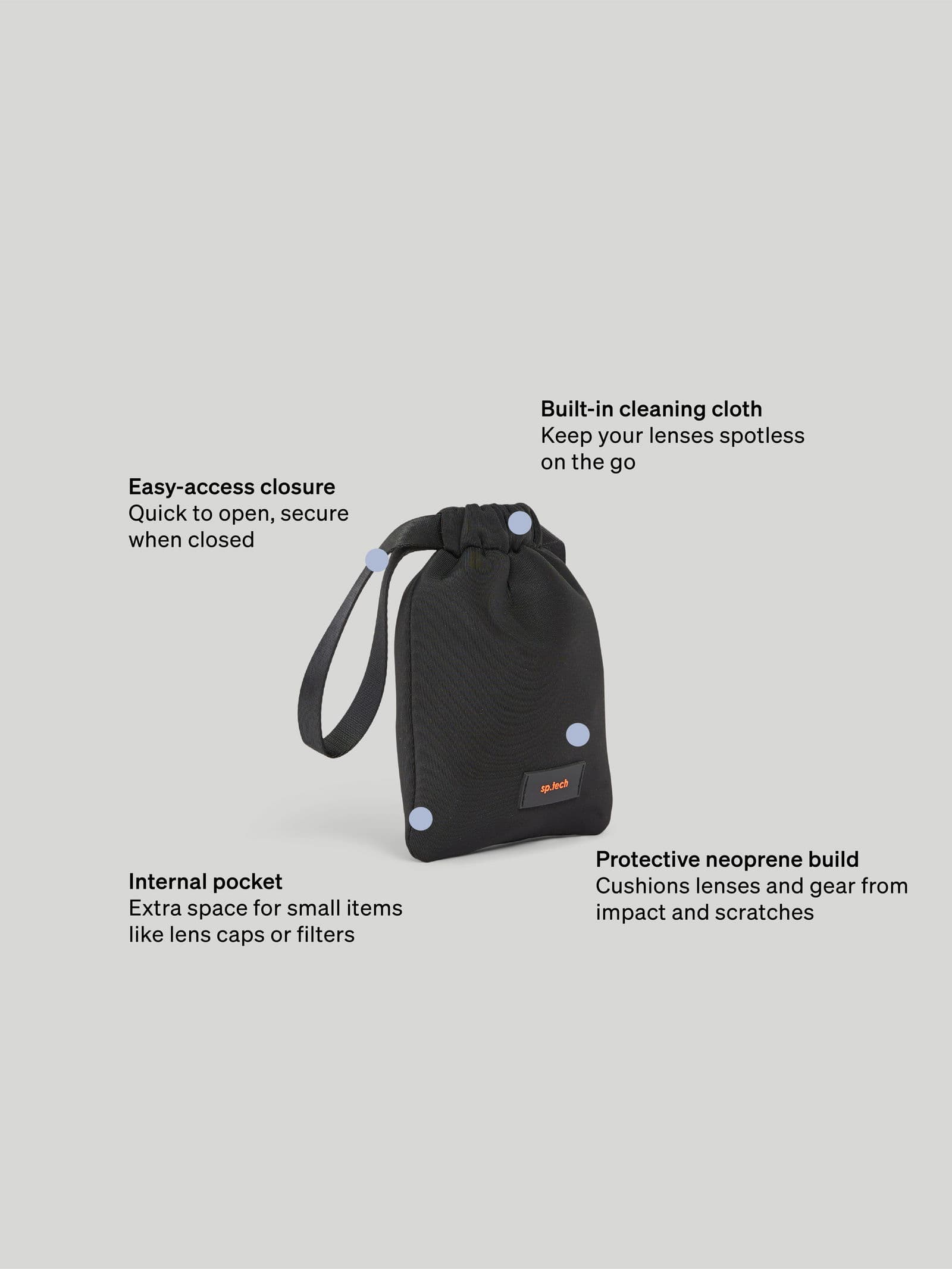 Neoprene Neoprene Tech Pouch S Black - undefined 9 - SP Tech