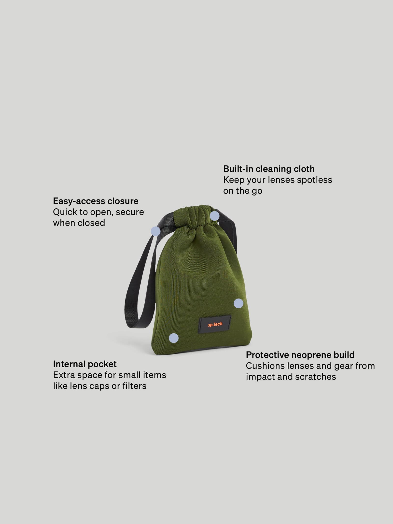 Neoprene Neoprene Tech Pouch S Green - undefined 9 - SP Tech