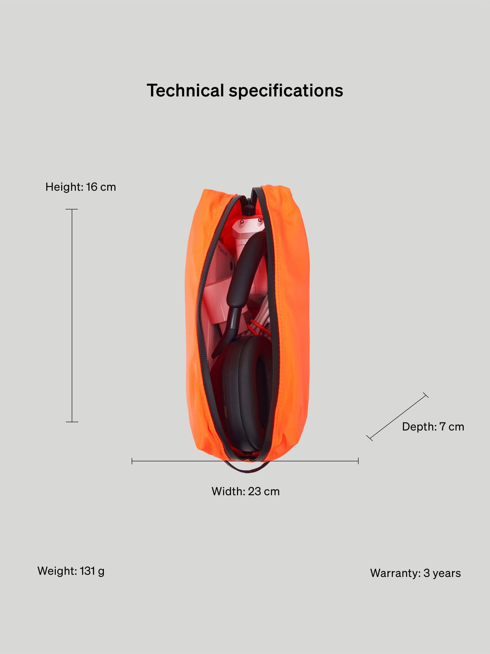 Boxy Organiser L Orange 10 - SP Tech