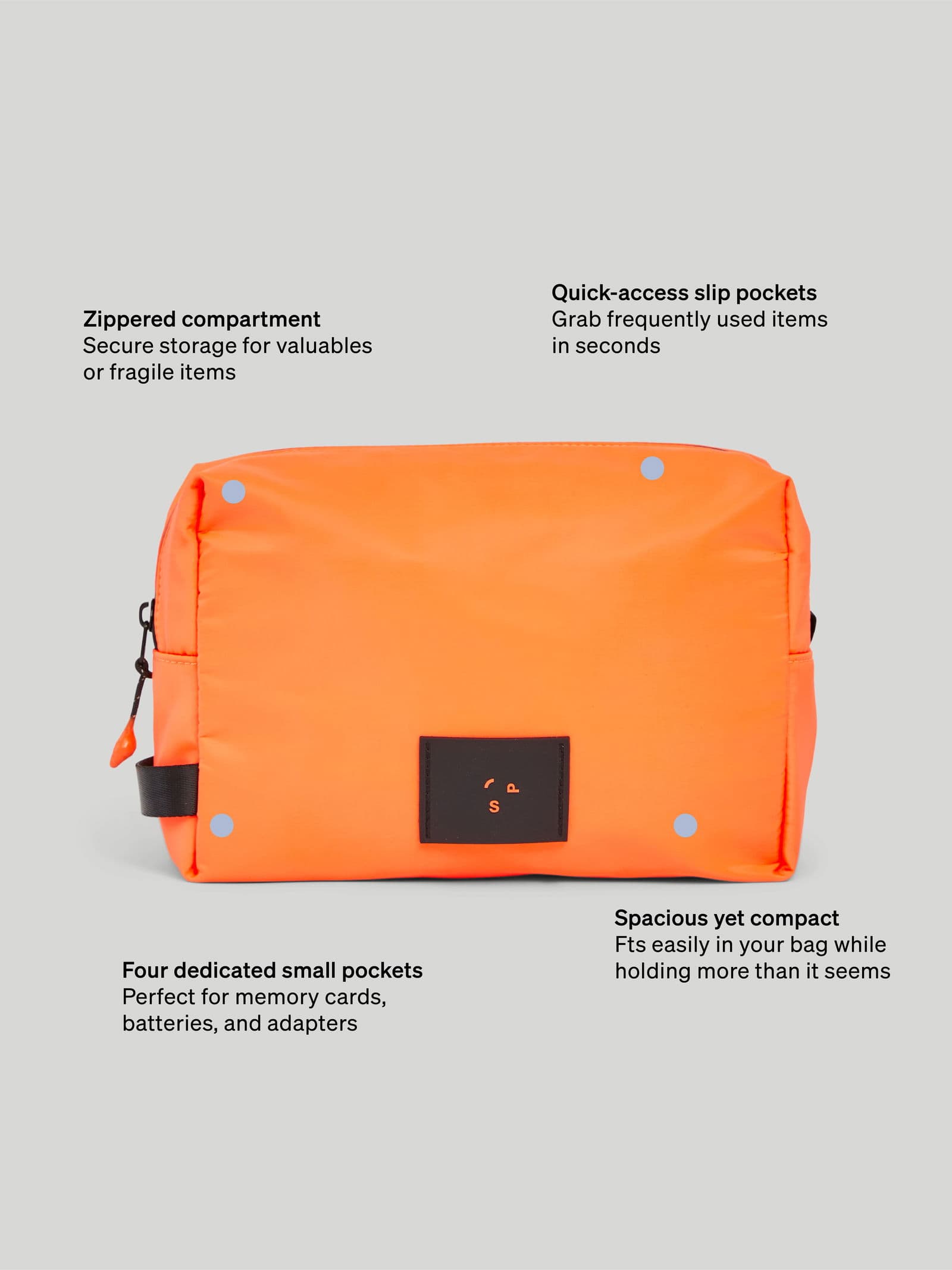 Boxy Organiser L Orange 11 - SP Tech