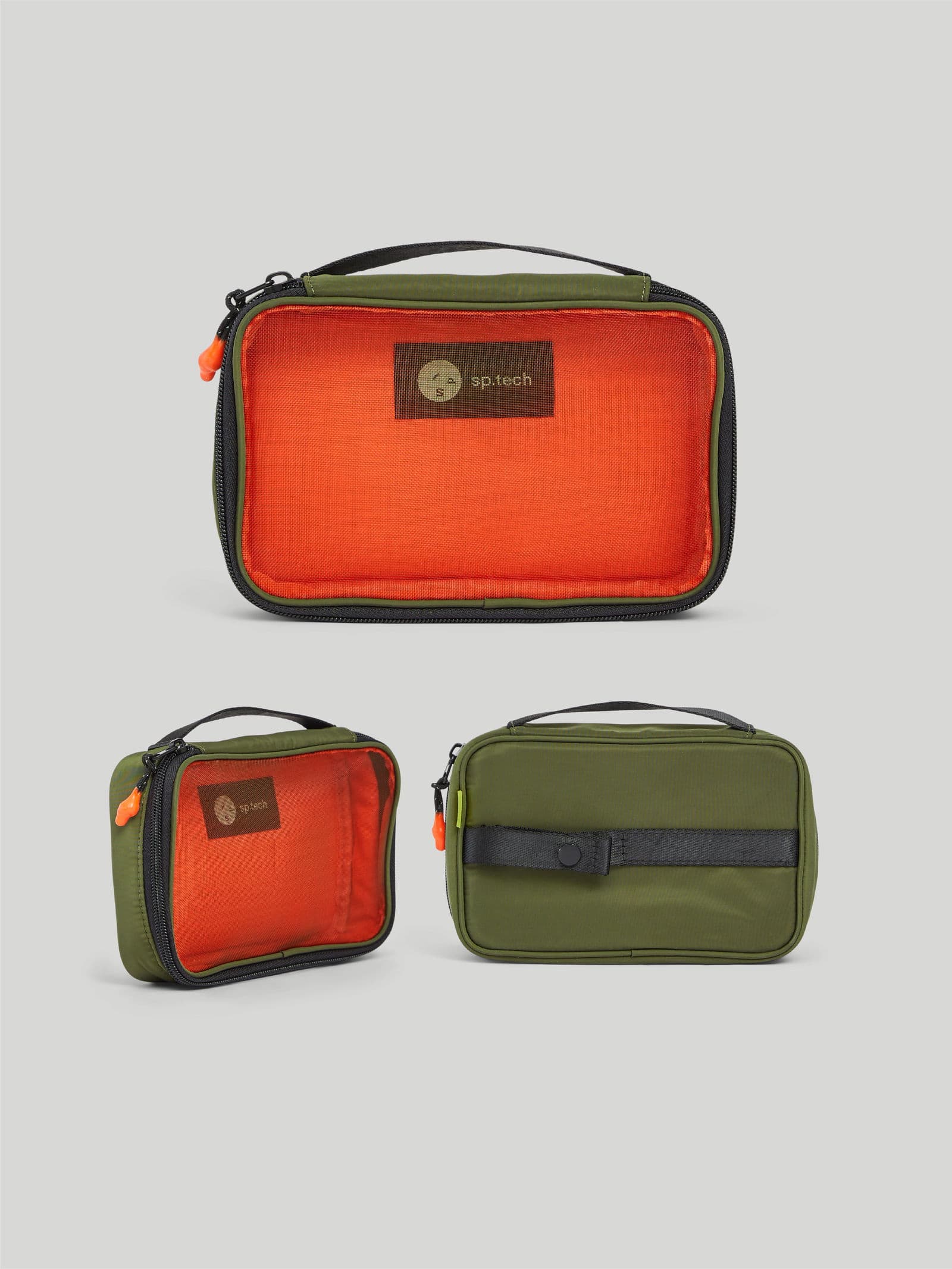 Mesh Boxy Organiser Green 2 - SP Tech