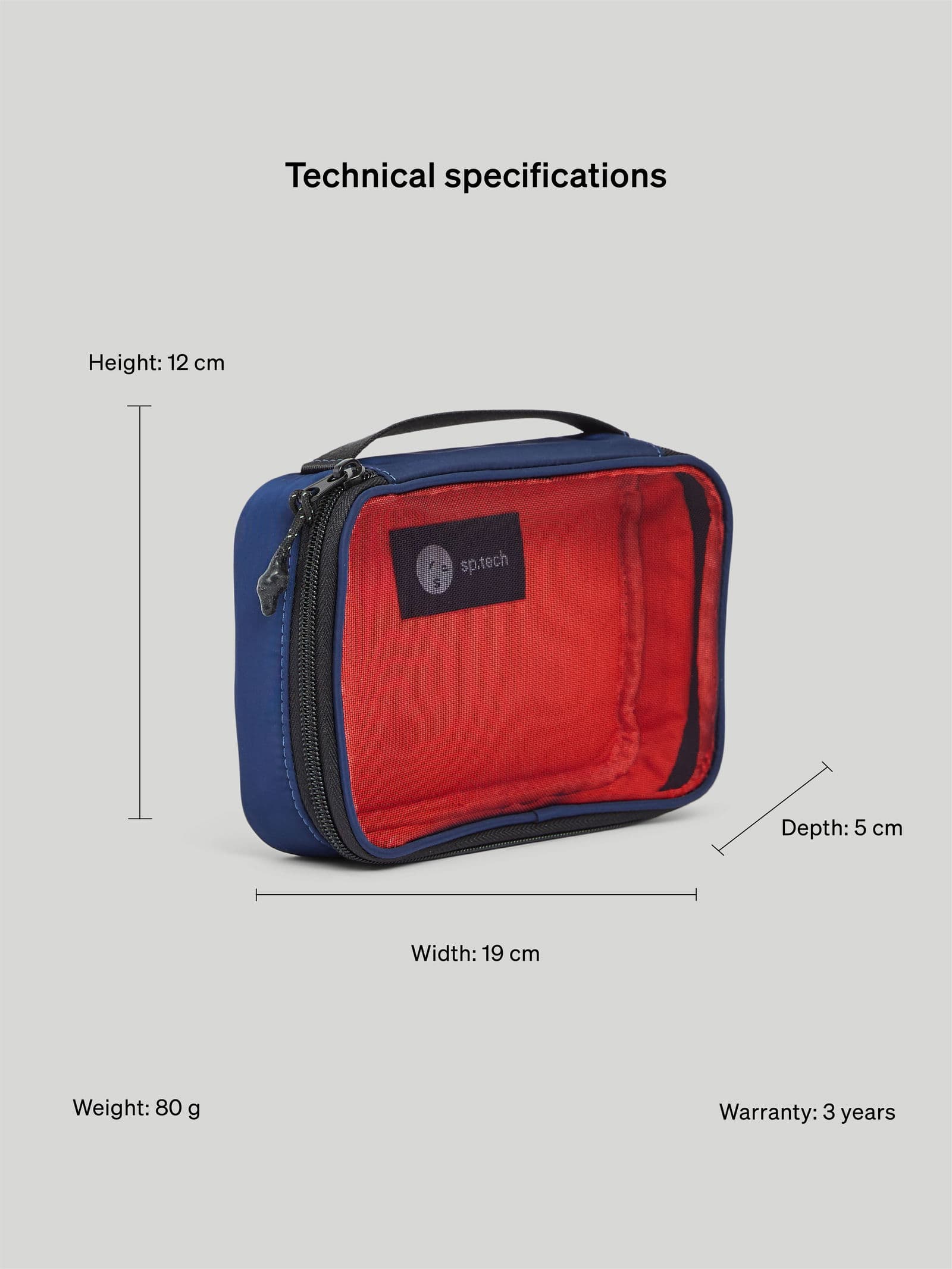 Mesh Boxy Organiser Blue 7 - SP Tech