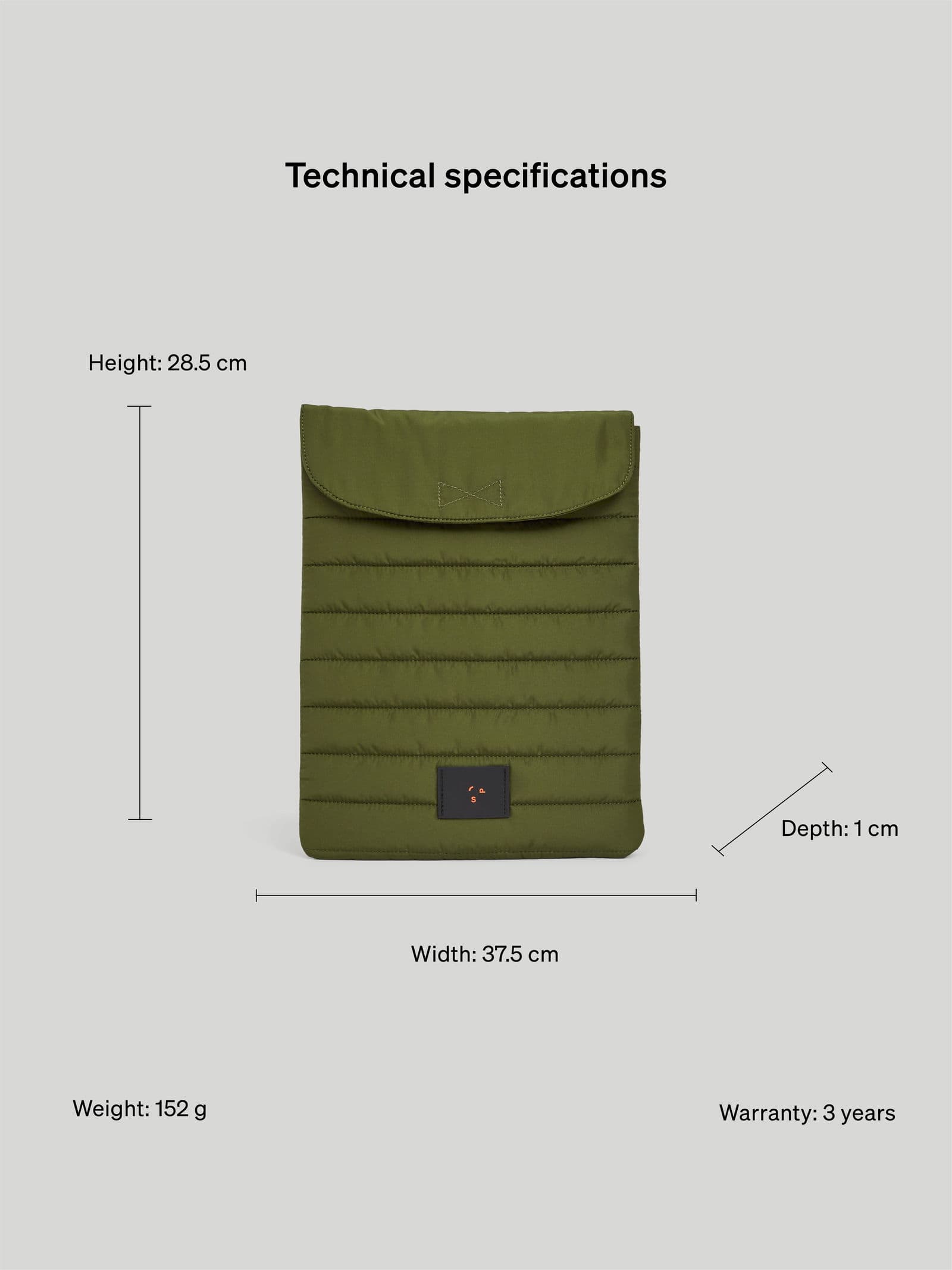 Puffy Puffy Tech Pouch Green - undefined 8 - SP Tech