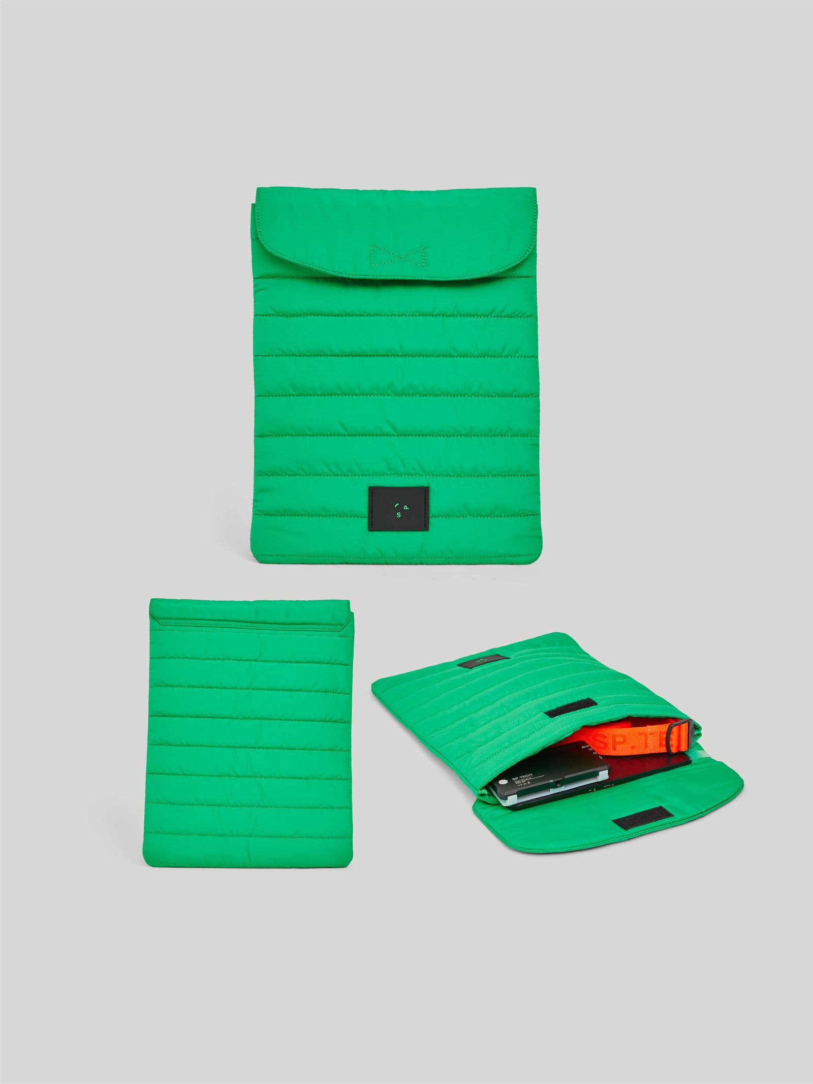 Puffy Puffy Tech Pouch Bright Green - undefined 3 - SP Tech