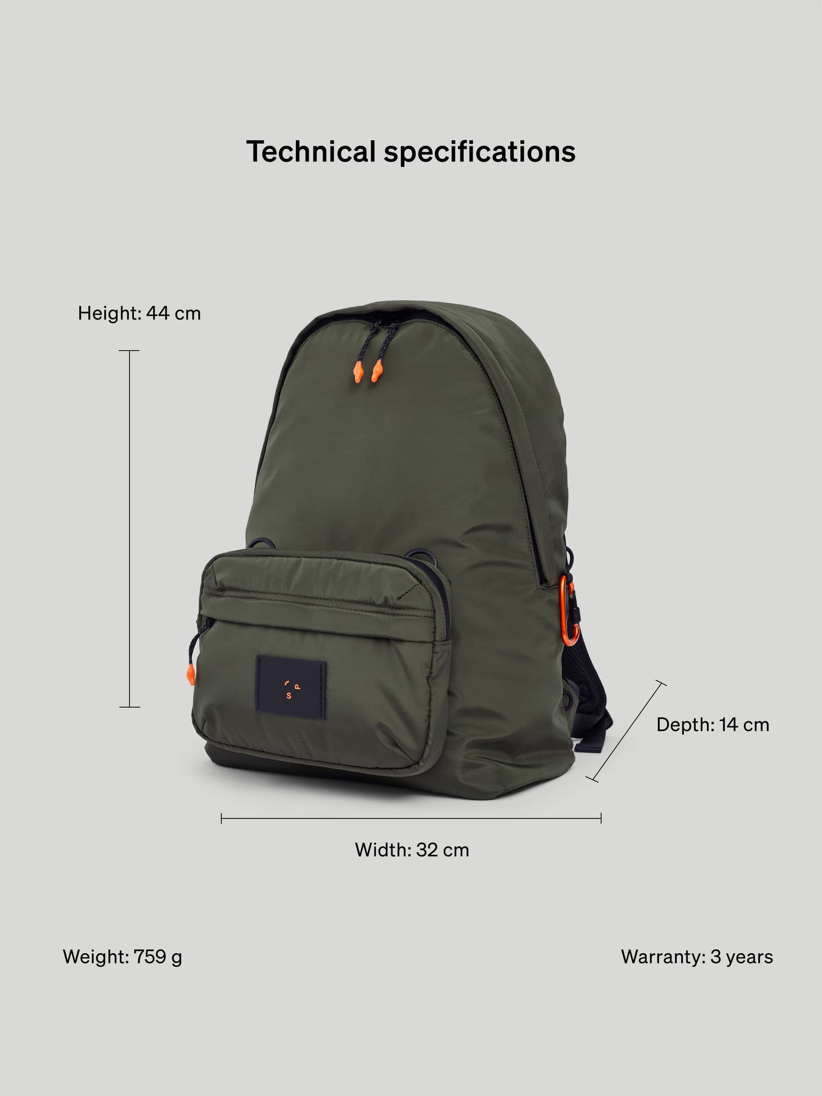 Multi Backpack Green 14 - SP Tech