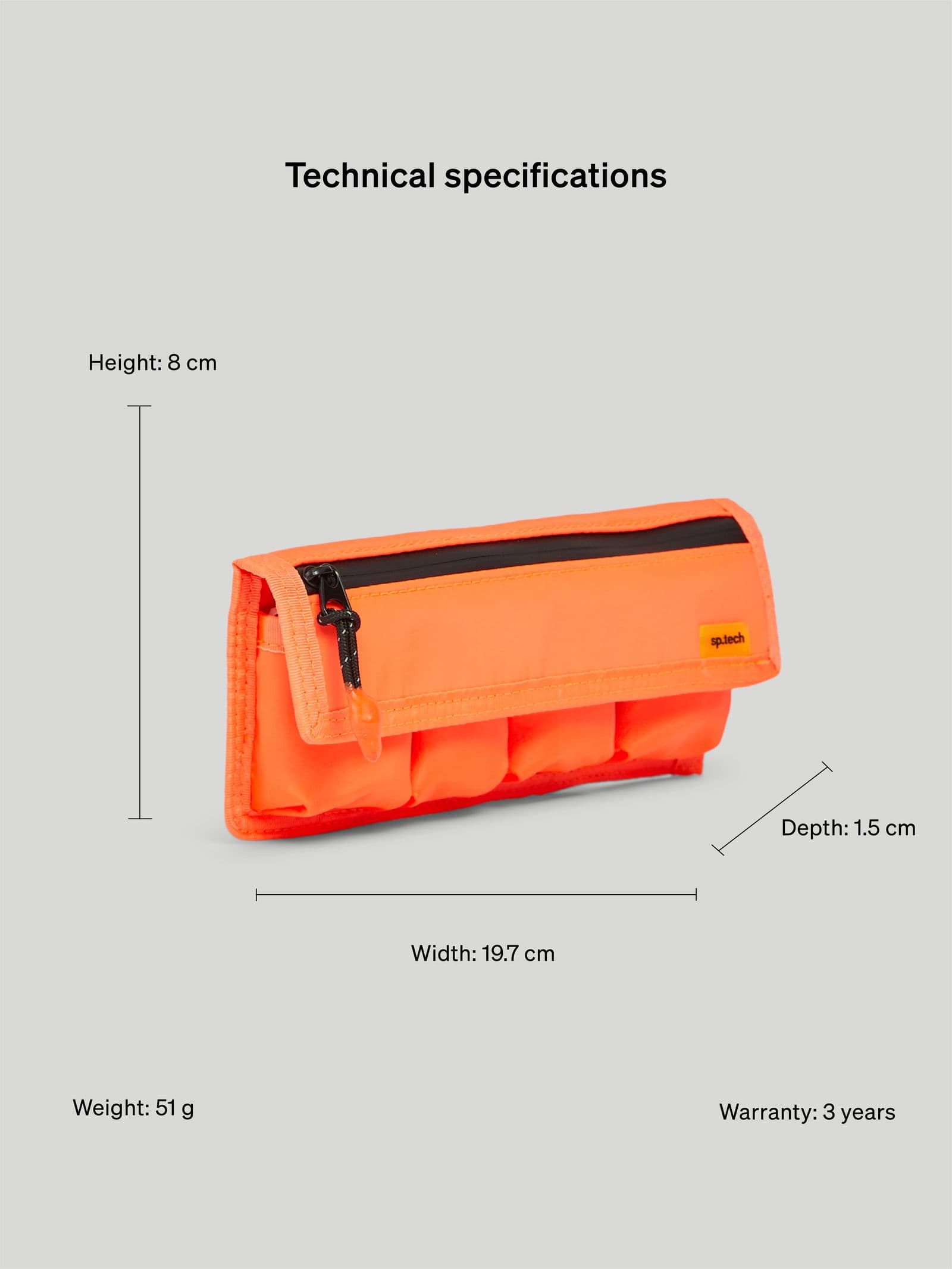 Battery Case 4 Orange 4 - SP Tech